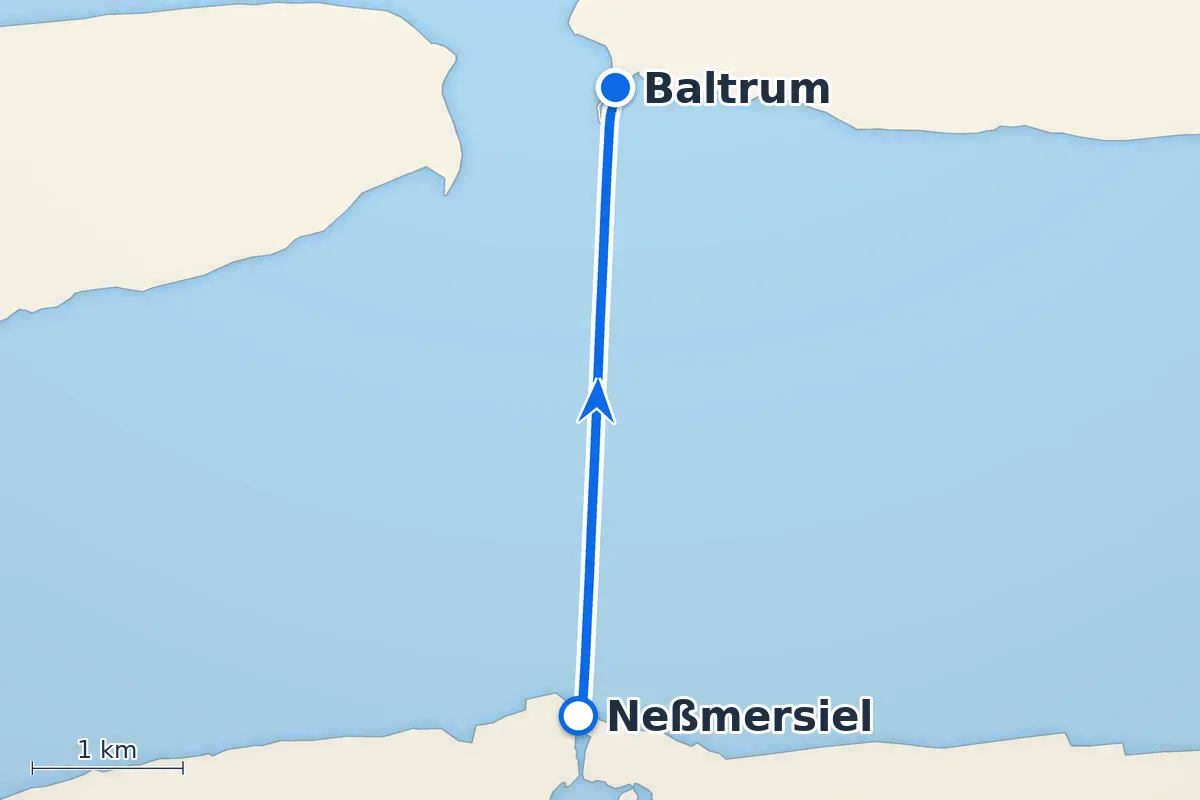 Neßmersiel - Baltrum